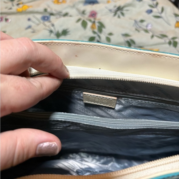 Beijo Turquoise and Cream Tote Bag - Picture 4 of 5